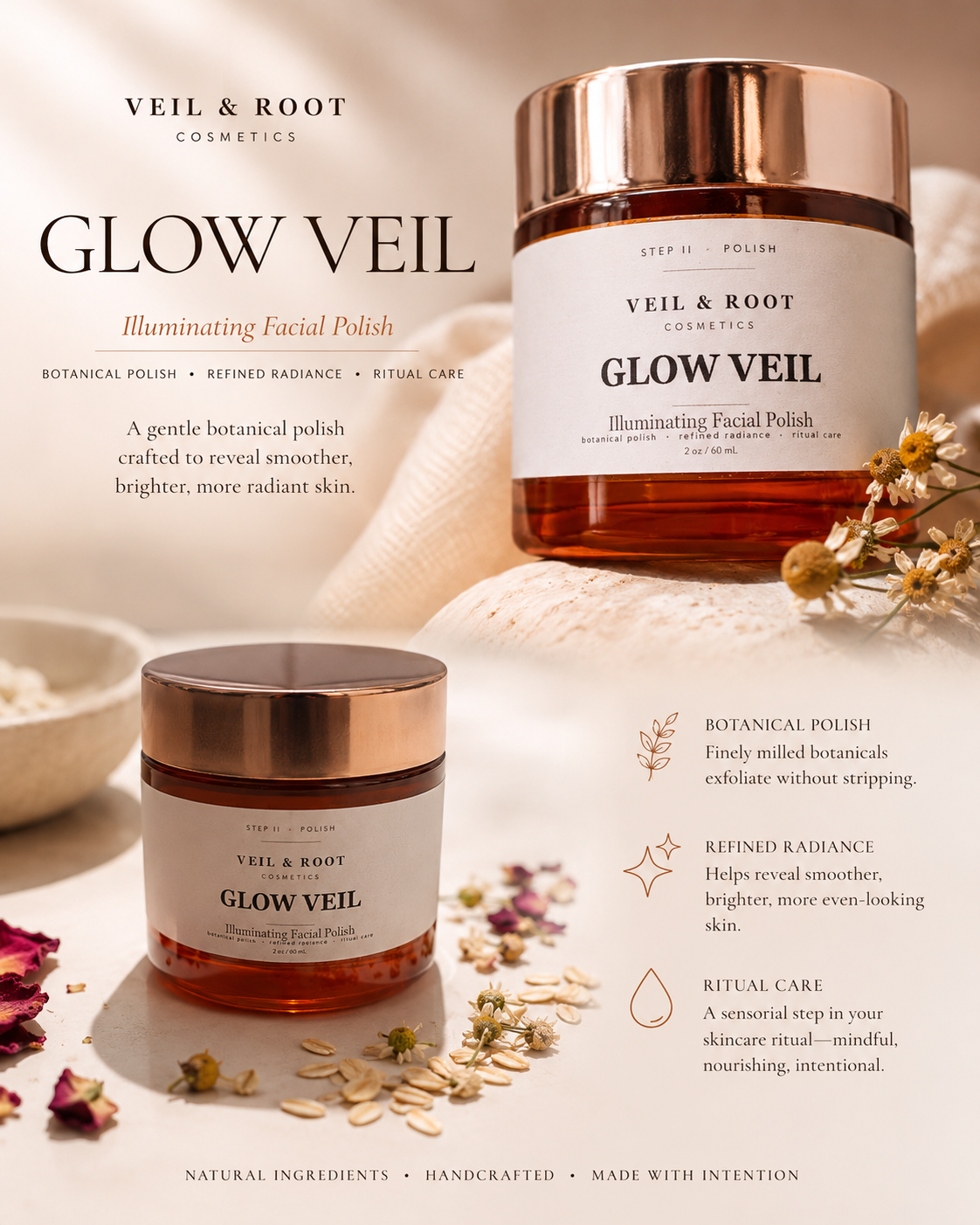 Veil & Root |Glow Veil Facial Polish